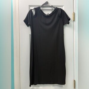 White House Black Market shoulder cutout dress